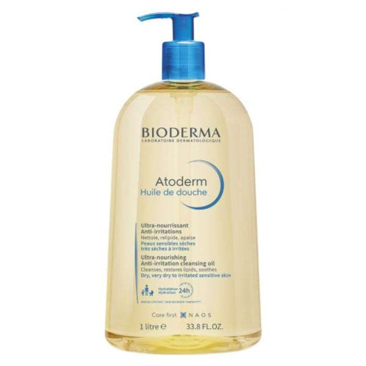 زيت الاستحمام بيوديرما أتوديرم - BIODERMA ATODERM HUILE DE DOUCHE 1L - beauty - maghribiaزيت الاستحمام بيوديرما أتوديرم - BIODERMA ATODERM HUILE DE DOUCHE 1L