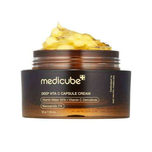 كريم كبسولات فيتامين سي من ميديكيوب - MEDICUBE DEEP VITA C CAPSULE CREAM 55G - beauty - maghribiaكريم كبسولات فيتامين سي من ميديكيوب - MEDICUBE DEEP VITA C CAPSULE CREAM 55G